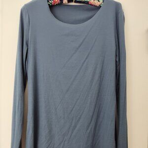 Wolford  denim blue long sleeve top M